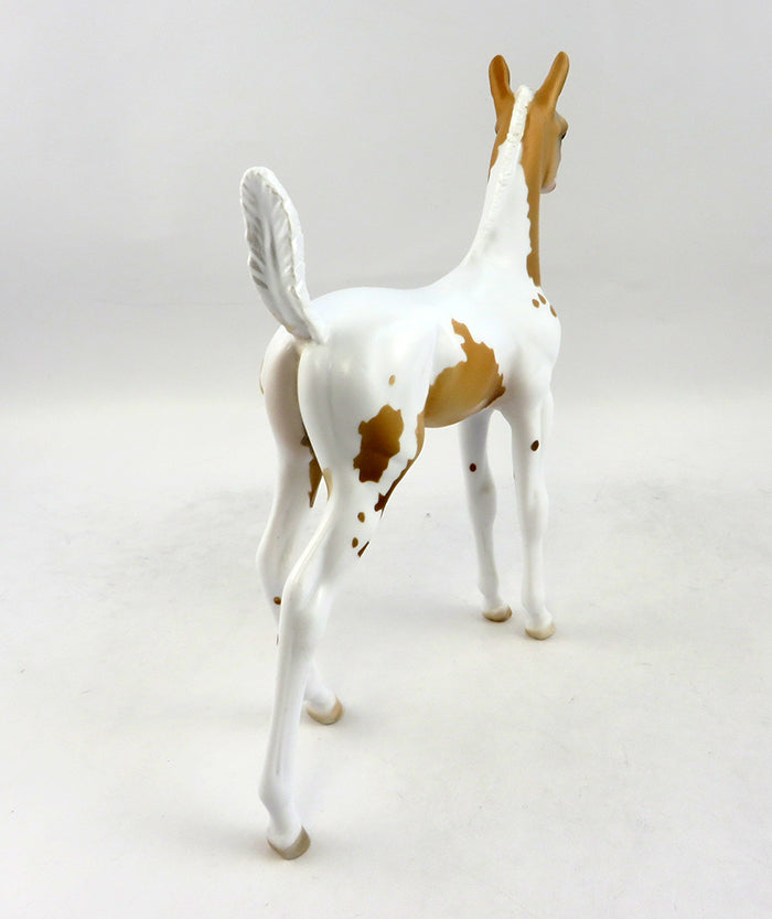 ALMOST LEGAL-OOAK PALOMINO PAINT FOAL MODEL HORSE BY DAWN QUICK 12/21