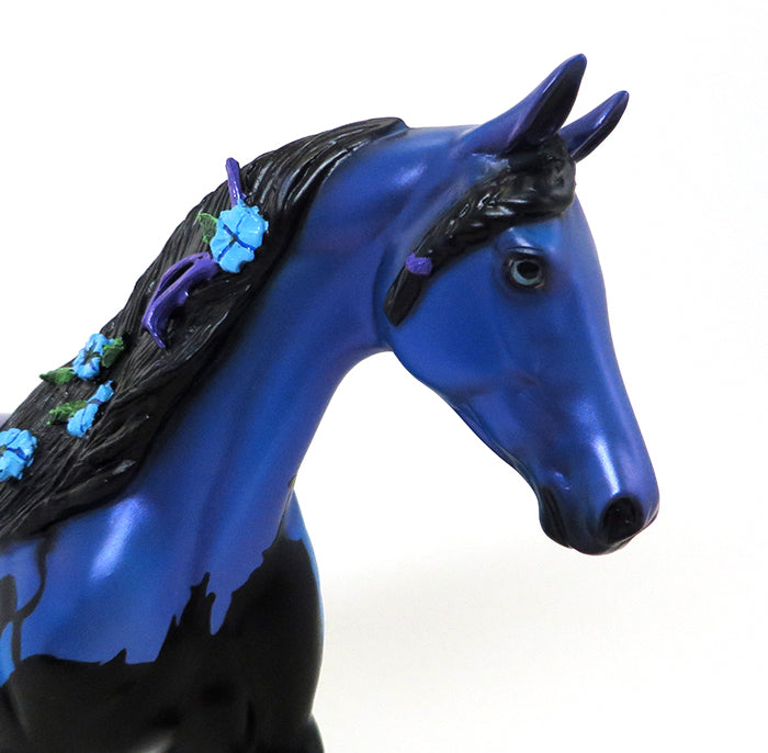 GRAVE DIGGER 4-PONY- BLUE-HALLOWEEN DECORATOR-OOAK 10/7