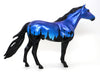 GRAVE DIGGER 9 - OOAK SPANISH MUSTANG BLUE HALLOWEEN DECORATOR MODEL HORSE - 10/7