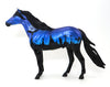 GRAVE DIGGER 9 - OOAK SPANISH MUSTANG BLUE HALLOWEEN DECORATOR MODEL HORSE - 10/7