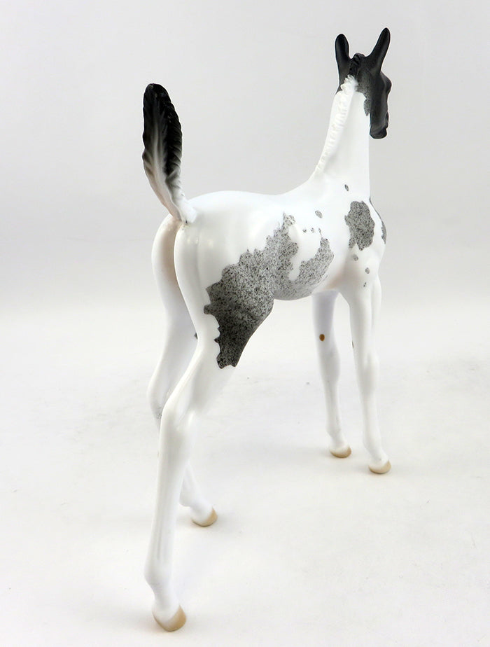 STORM IN A TEA CUP-OOAK BLUE ROAN PAINT FOAL MODEL HORSE 12/21