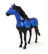 GRAVE DIGGER 9 - OOAK SPANISH MUSTANG BLUE HALLOWEEN DECORATOR MODEL HORSE - 10/7