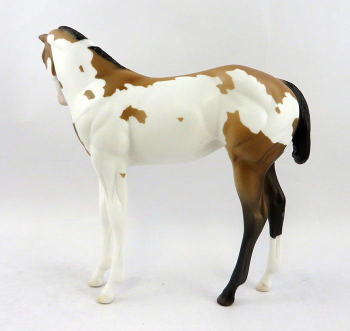 FOREVER BLISS-OOAK BUCKSKIN PAINT WEANLING MODEL HORSE 12/29