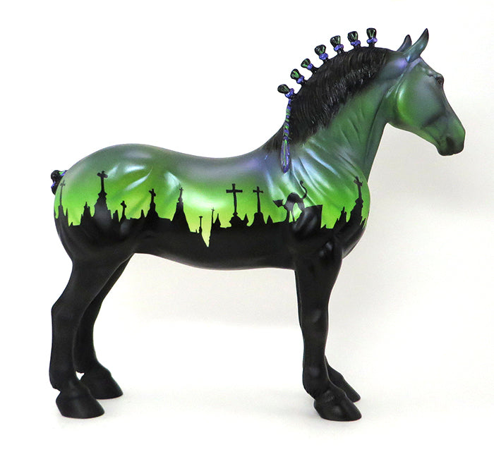 GRAVE DIGGER 7-DRAFTER-GREEN-HALLOWEEN DECORATOR-OOAK 10/7