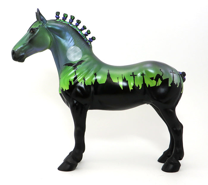 GRAVE DIGGER 7-DRAFTER-GREEN-HALLOWEEN DECORATOR-OOAK 10/7