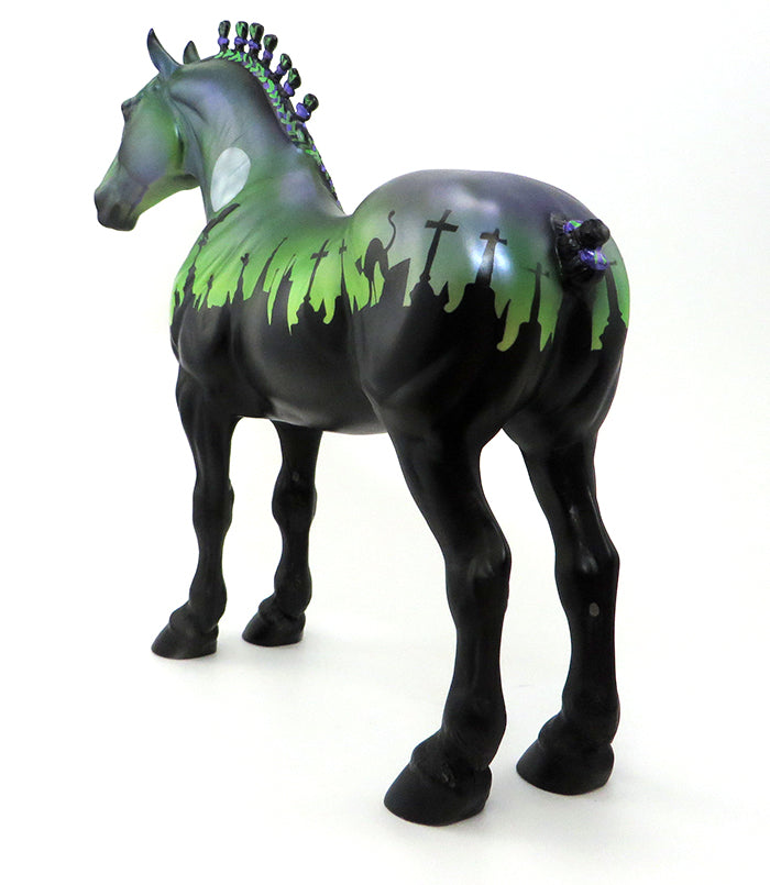 GRAVE DIGGER 7-DRAFTER-GREEN-HALLOWEEN DECORATOR-OOAK 10/7