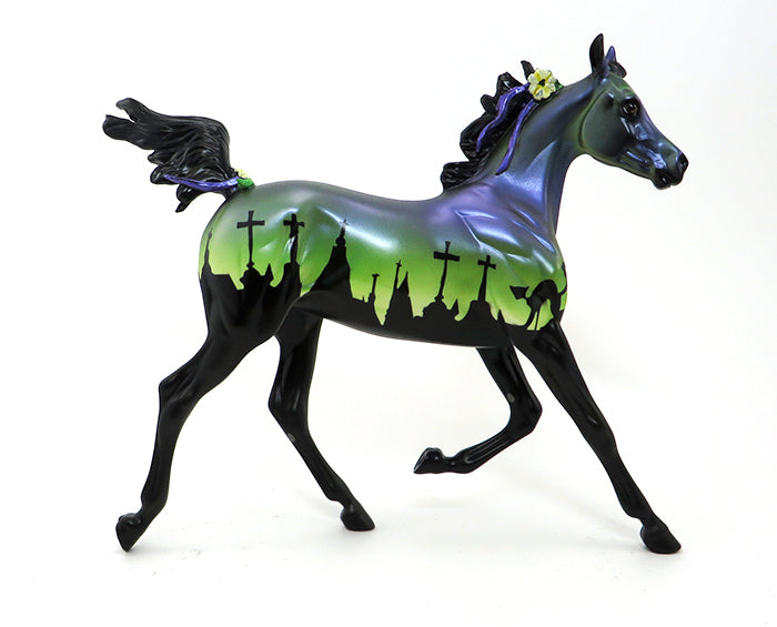 GRAVE DIGGER 5-YEARLING-GREEN-HALLOWEEN DECORATOR-OOAK 10/7
