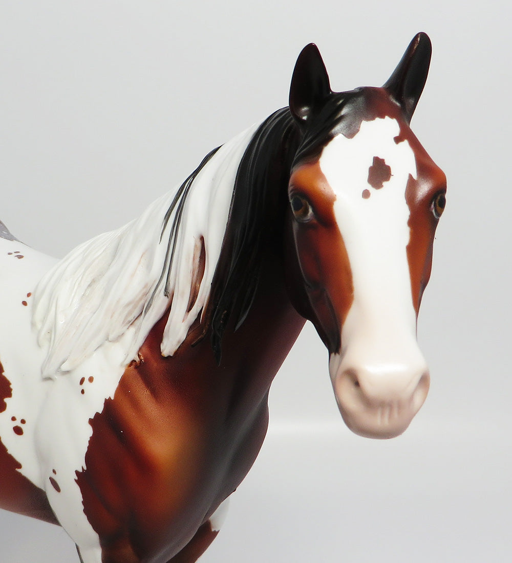 RED I LOVE~OOAK BAY PINTALOOSA ISH MODEL HORSE BY DAWN QUICK 5/26