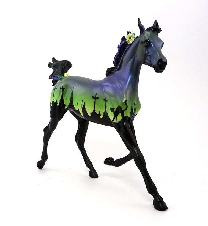 GRAVE DIGGER 5-YEARLING-GREEN-HALLOWEEN DECORATOR-OOAK 10/7
