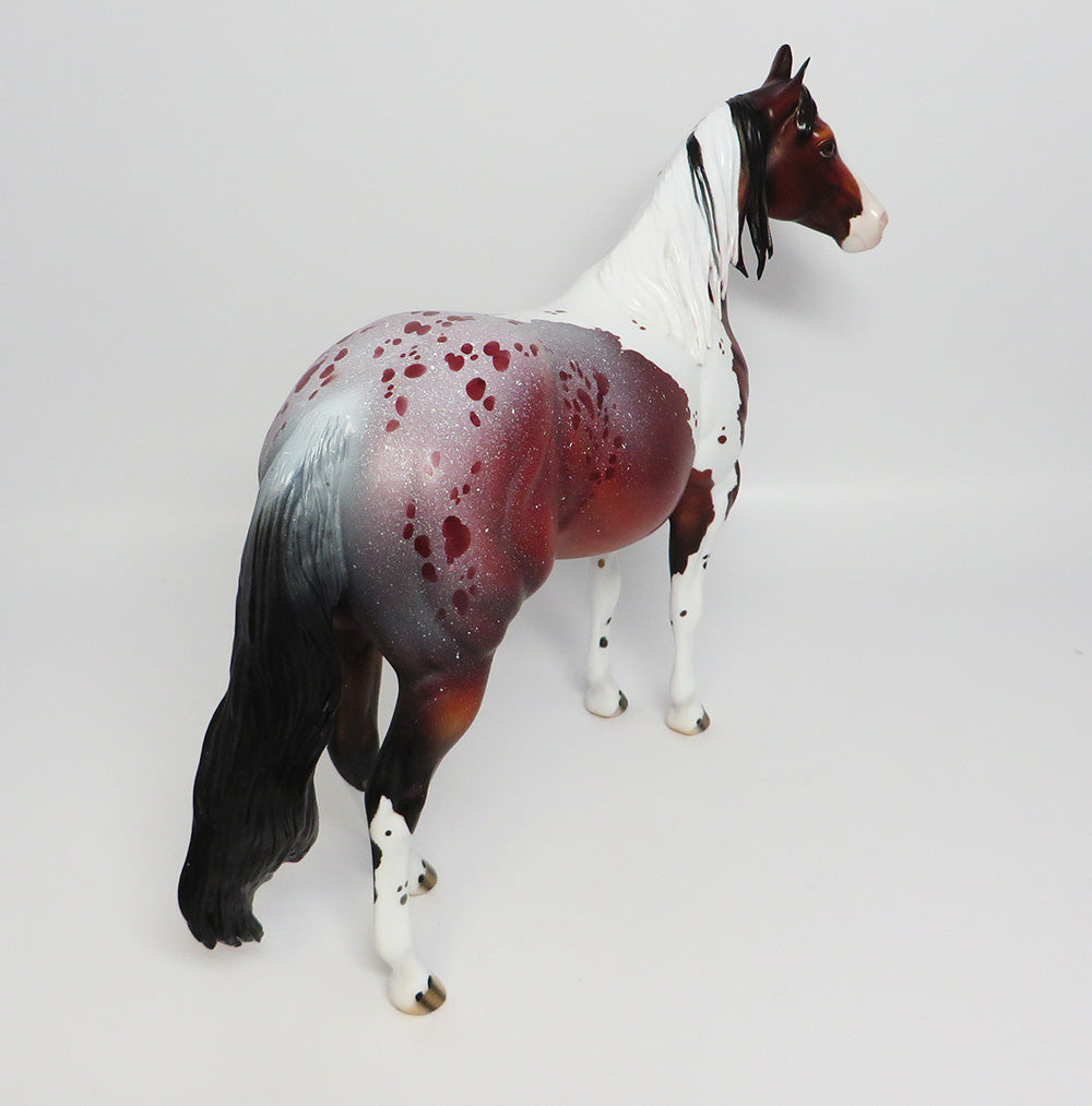 RED I LOVE~OOAK BAY PINTALOOSA ISH MODEL HORSE BY DAWN QUICK 5/26
