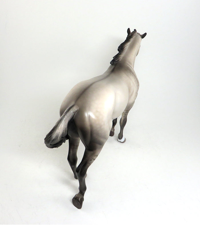 TO HONOR AND SERVE - OOAK GRULLA THOROUGHBRED-MODEL HORSE by SHERYL LEISURE - 1/7