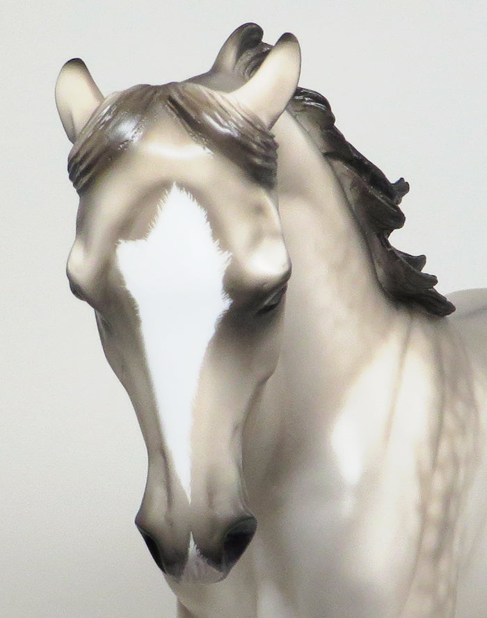 TO HONOR AND SERVE - OOAK GRULLA THOROUGHBRED-MODEL HORSE by SHERYL LEISURE - 1/7