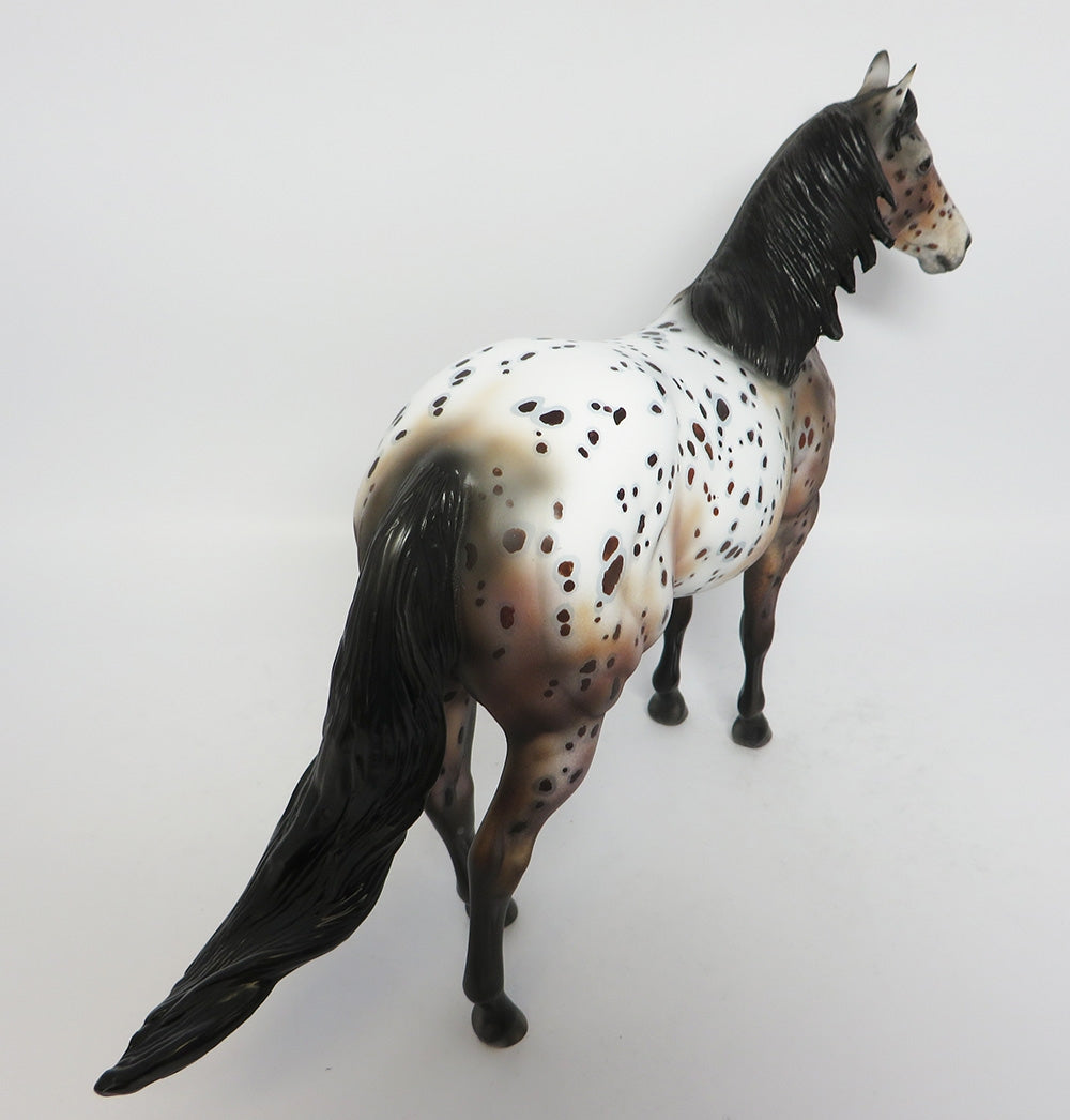 THE CHRISTMAS PRESENT-OOAK LOUD BAY APPALOOSA ISH MODEL HORSE 12/11/17