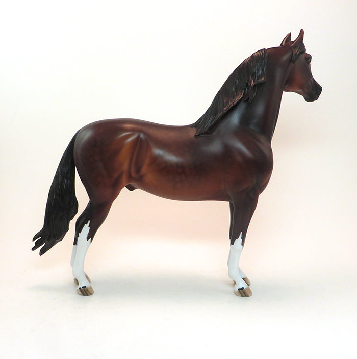 CAPTAIN JINKS - OOAK DAPPLE BAY MORGAN MODEL HORSE - 1/25