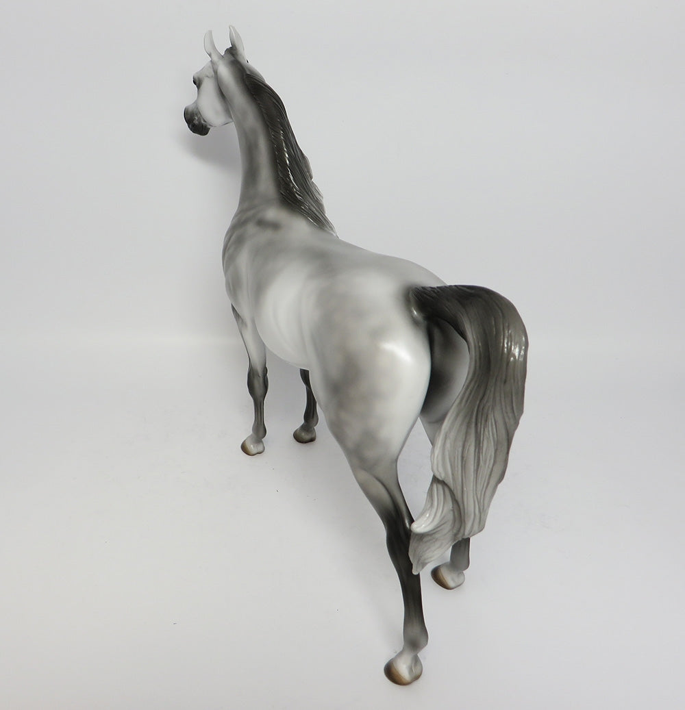SYMPHONY~OOAK DAPPLE GREY ARABIAN MODEL HORSE BY MISSY FOX 12/12/17