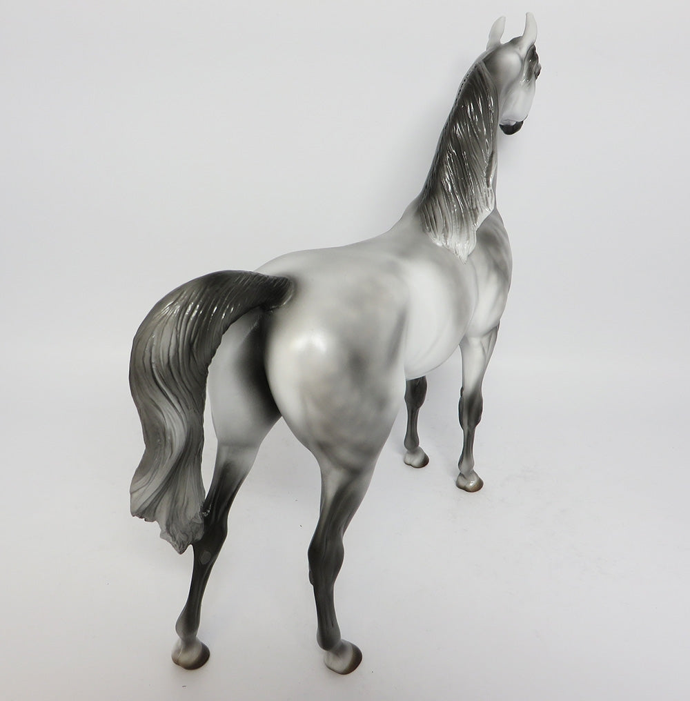 SYMPHONY~OOAK DAPPLE GREY ARABIAN MODEL HORSE BY MISSY FOX 12/12/17