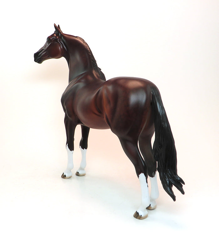 CAPTAIN JINKS - OOAK DAPPLE BAY MORGAN MODEL HORSE - 1/25