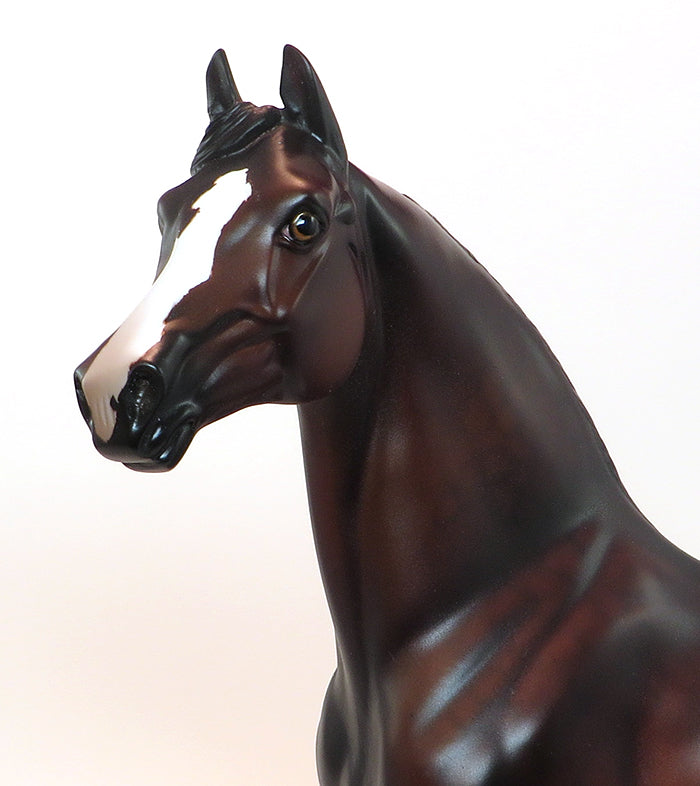 CAPTAIN JINKS - OOAK DAPPLE BAY MORGAN MODEL HORSE - 1/25