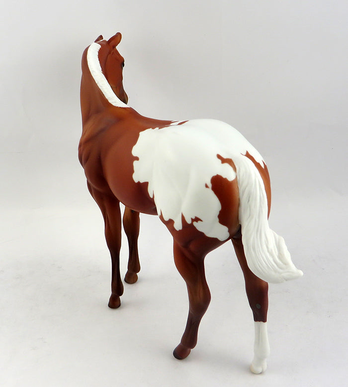 JINX-OOAK CHESTNUT NO SPOT BLANET APPALOOSA WEANLING MODEL HORSE 12/22