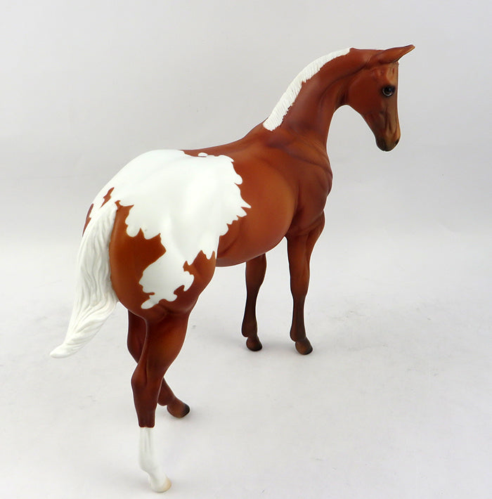JINX-OOAK CHESTNUT NO SPOT BLANET APPALOOSA WEANLING MODEL HORSE 12/22