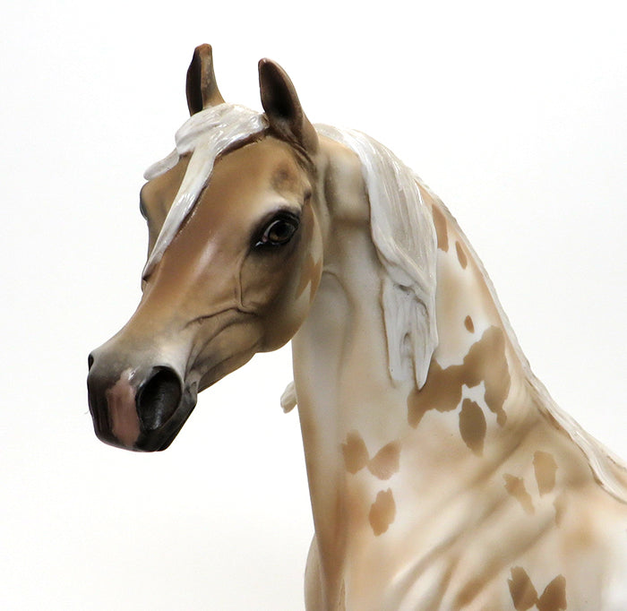 SHILOH - OOAKSooty Palomino Arabian Model Horse - 9/11