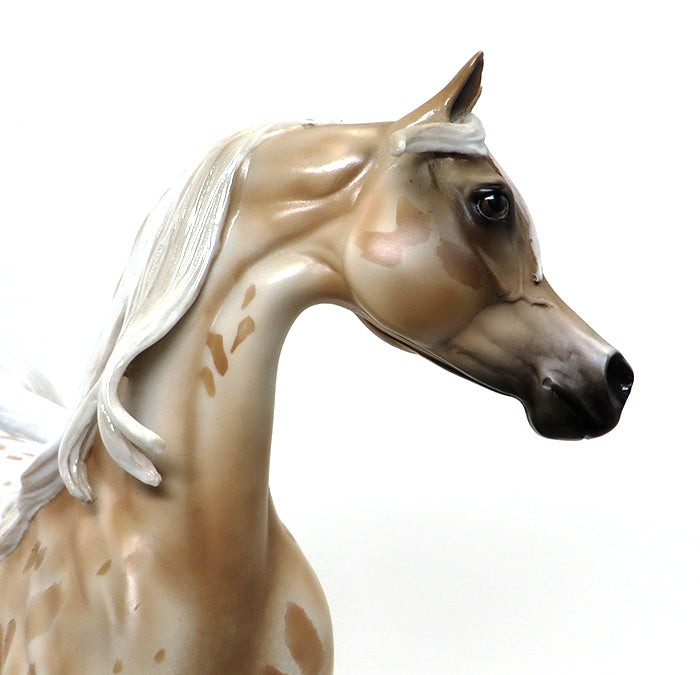 SHILOH - OOAKSooty Palomino Arabian Model Horse - 9/11