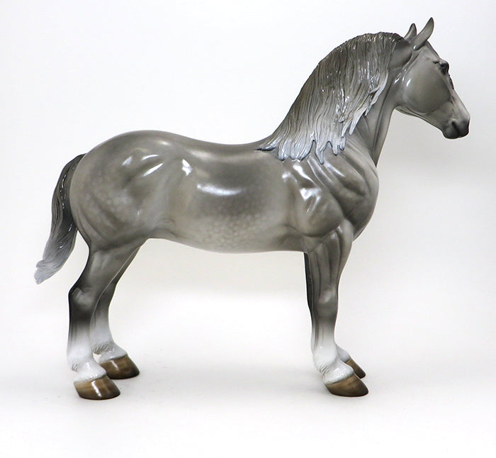 50 SHADES OF GREY- DAPPLE GREY- STANDING DRAFTER-OOAK 10/12