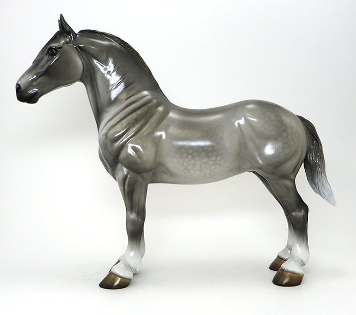 50 SHADES OF GREY- DAPPLE GREY- STANDING DRAFTER-OOAK 10/12