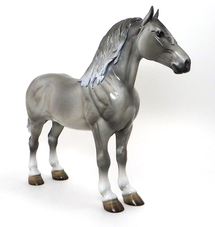 50 SHADES OF GREY- DAPPLE GREY- STANDING DRAFTER-OOAK 10/12