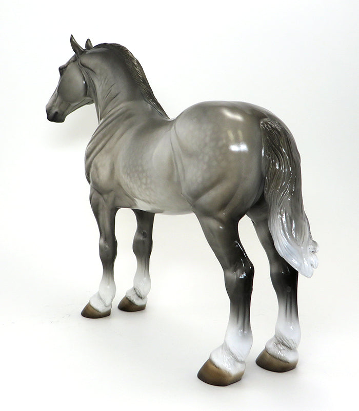 50 SHADES OF GREY- DAPPLE GREY- STANDING DRAFTER-OOAK 10/12
