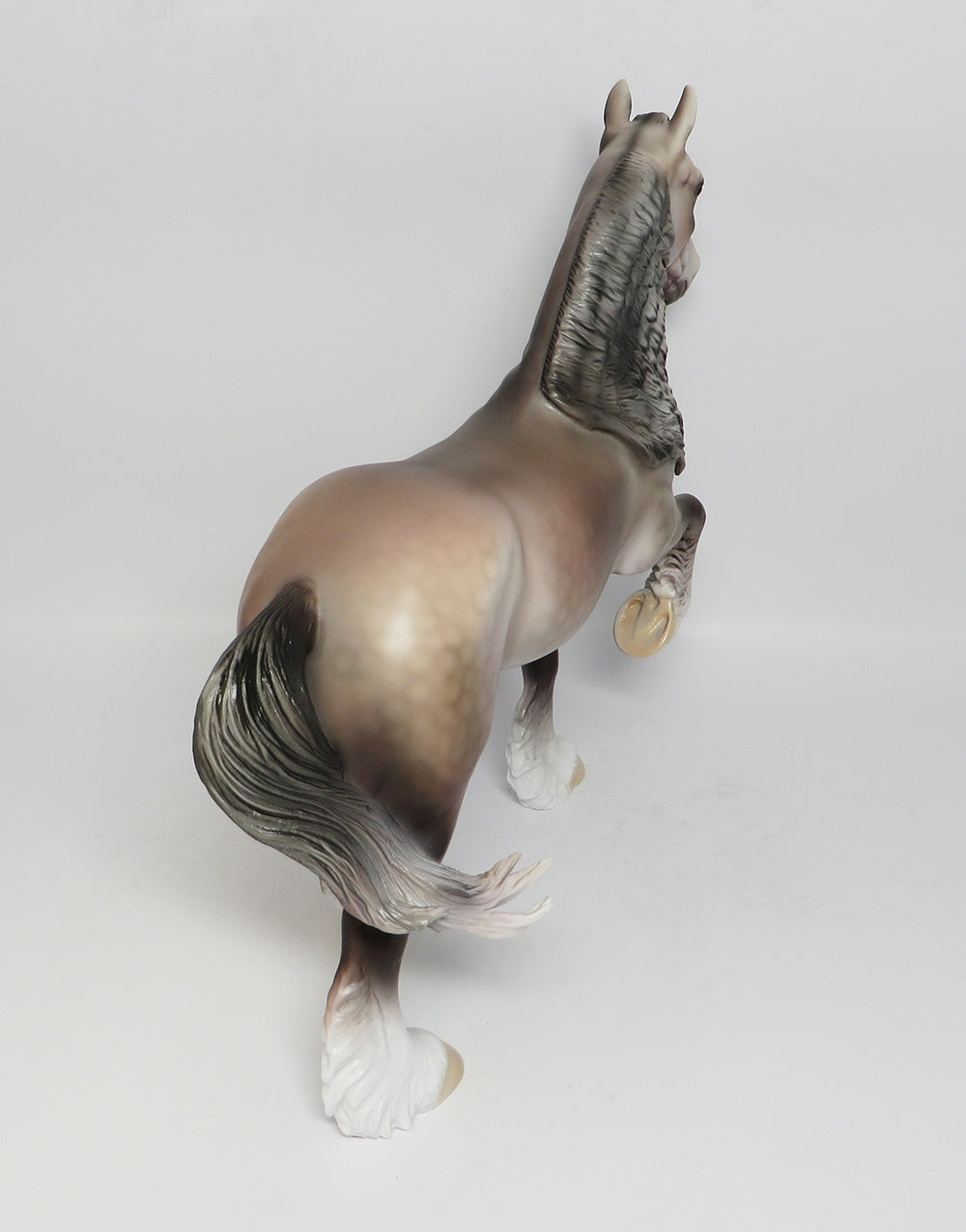 FROSTED ROSE~OOAK ROSE GREY TROTTING DRAFTER MODEL HORSE BY DAWN QUICK 12/12/17