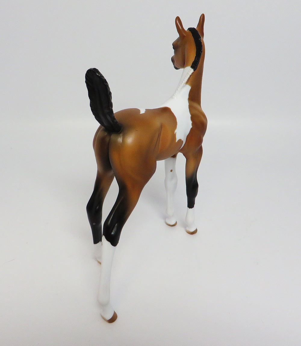 TETON~LE-5 BUCKSIN PINTO FOAL MODEL HORSE EQ 2017