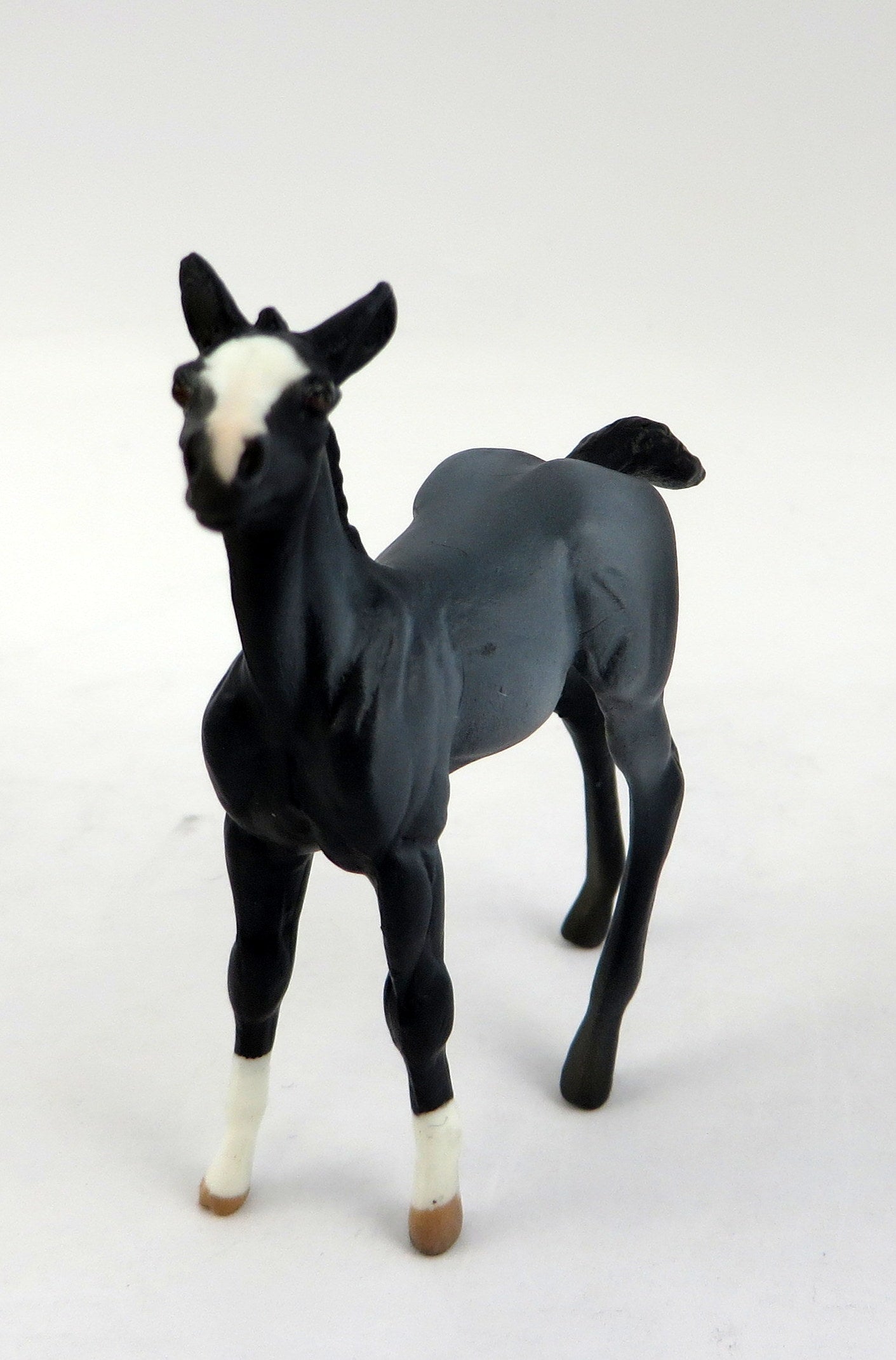 FRISCO-OOAK BLUE ROAN CHIP FOAL MODEL HORSE 12/30