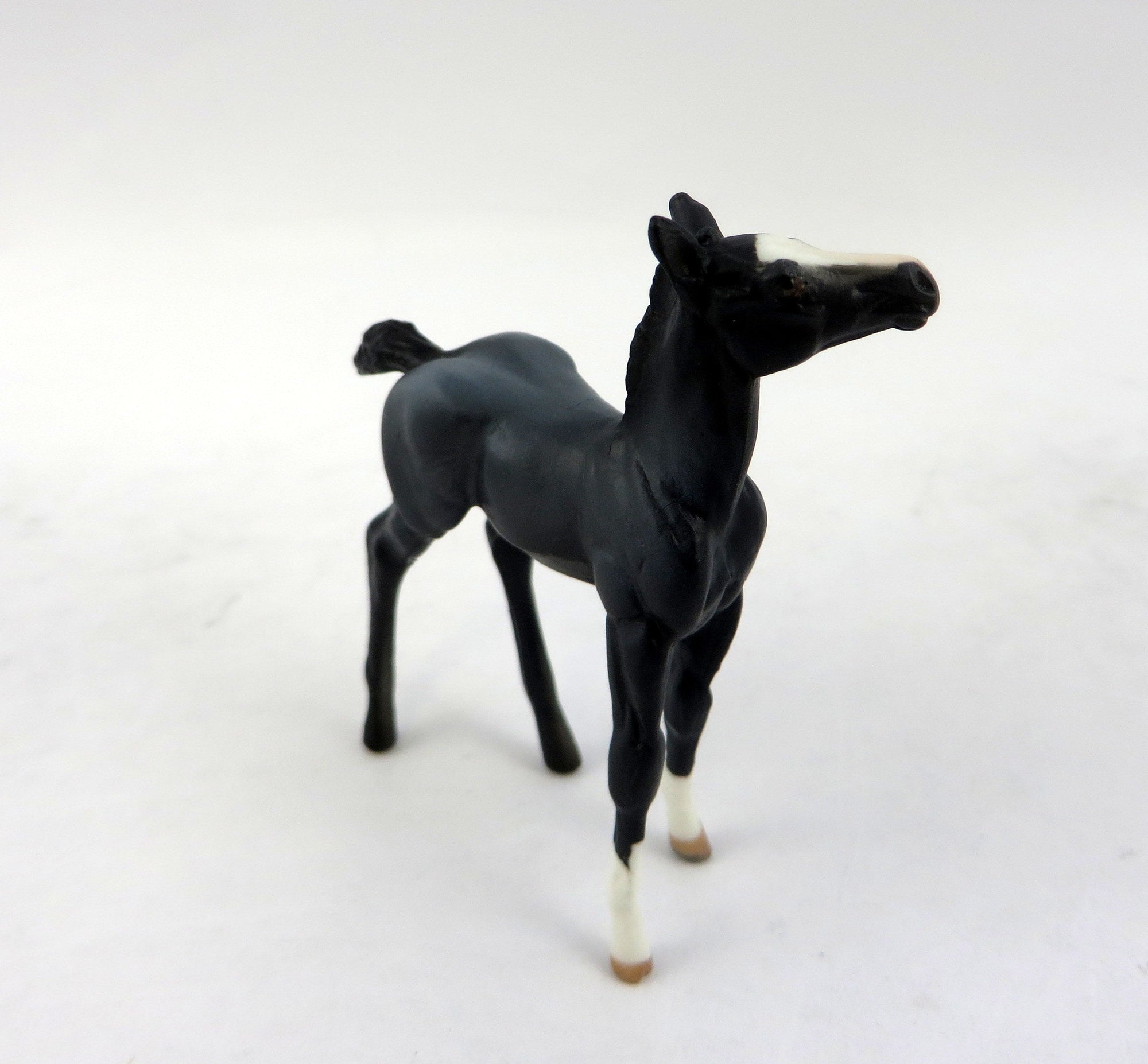 FRISCO-OOAK BLUE ROAN CHIP FOAL MODEL HORSE 12/30