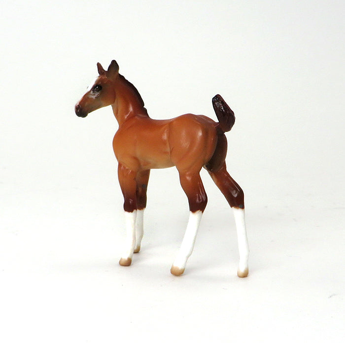 LITTLE RASCAL - CHESTNUT FOAL CHIPS MODEL HORSE - LE5 - 10/7