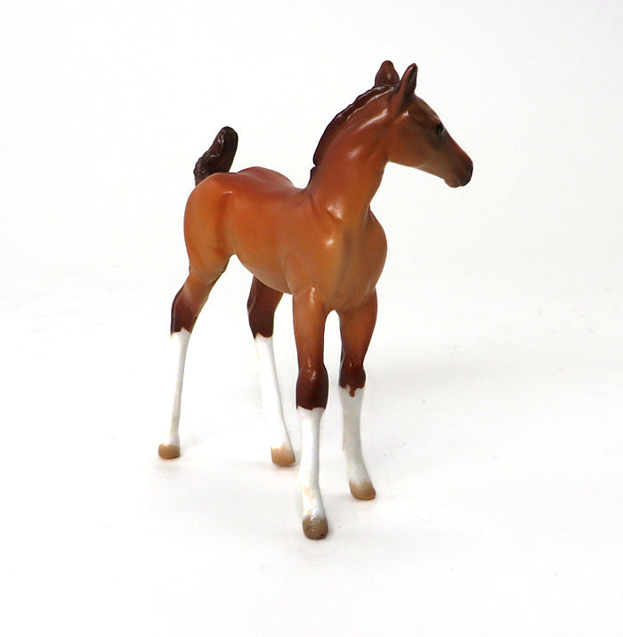 LITTLE RASCAL - CHESTNUT FOAL CHIPS MODEL HORSE - LE5 - 10/7