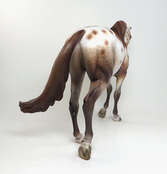 IM A RAP STAR - OOAK CHESTNUT APPALOOSA THOROUGHBRED MODEL HORSE by AL - 1/28