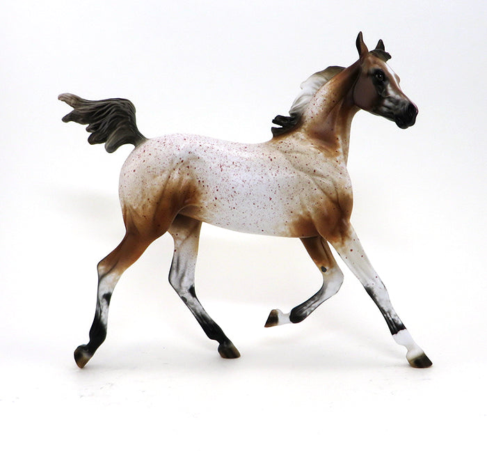 BOOMERRANG-CHESTNUT ROAN APPALOOSA-YEARLING-OOAK 10/7