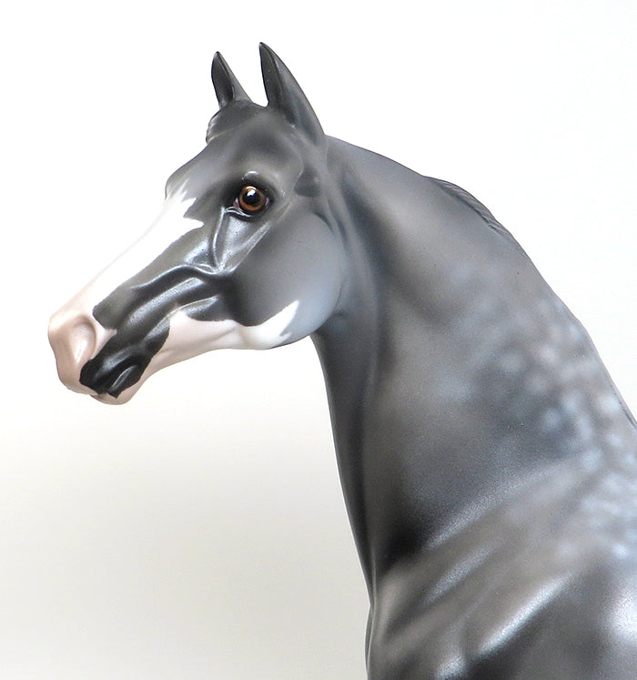 DAYZ GONE GREY - OOAK DAPPLE GREY MORGAN MODEL HORSE - 1/28