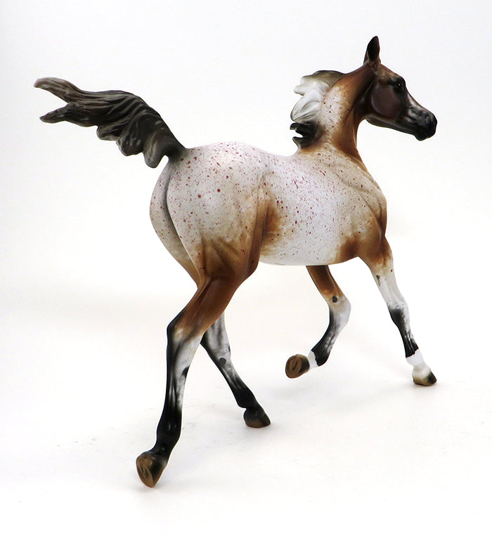 BOOMERRANG-CHESTNUT ROAN APPALOOSA-YEARLING-OOAK 10/7