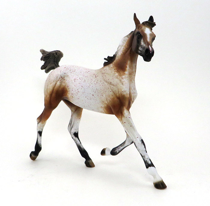 BOOMERRANG-CHESTNUT ROAN APPALOOSA-YEARLING-OOAK 10/7