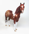 NOTTAWA&#39;S STORM - OOAK CHESTNUT PAINT ISH MODEL HORSE - 1/28