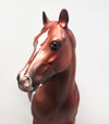 NOTTAWA&#39;S STORM - OOAK CHESTNUT PAINT ISH MODEL HORSE - 1/28