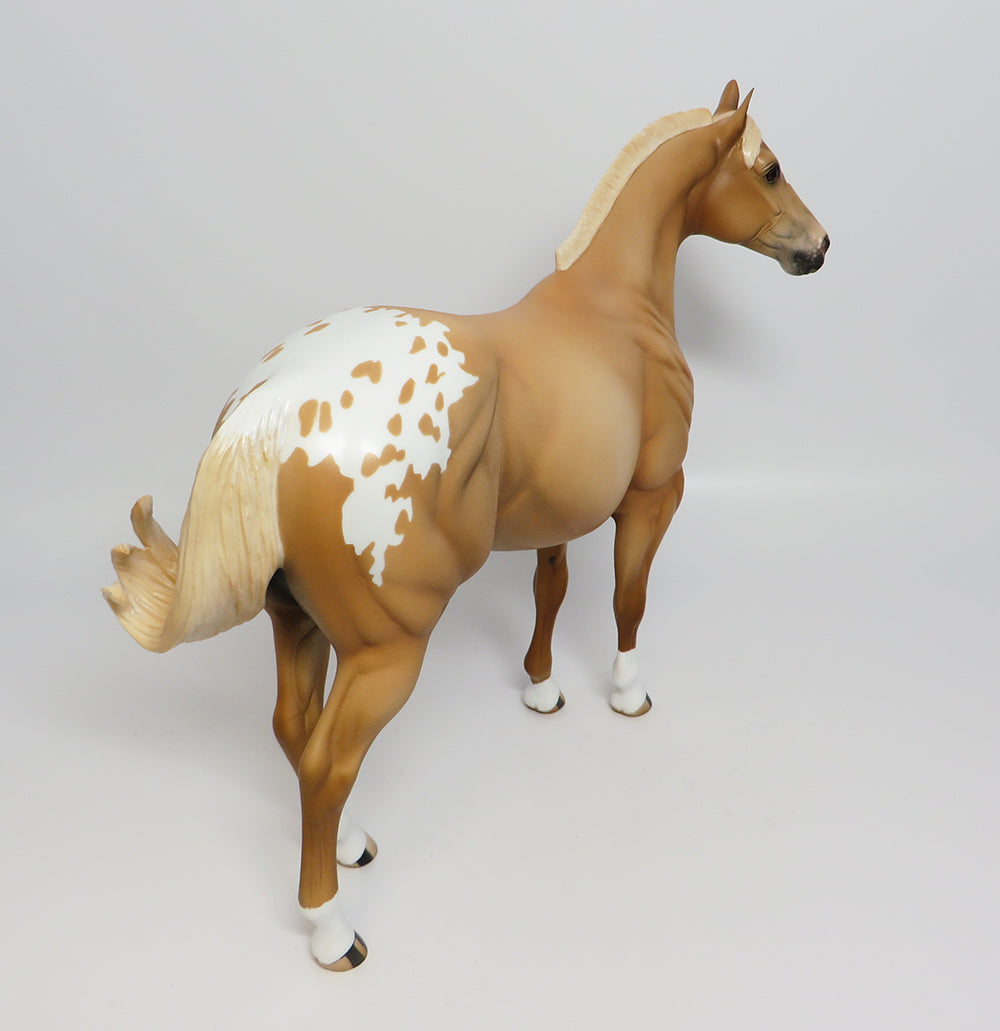 BEACH PARTY~OOAK PALOMINO APPALOOSA ISH MODEL HORSE 6/1/17