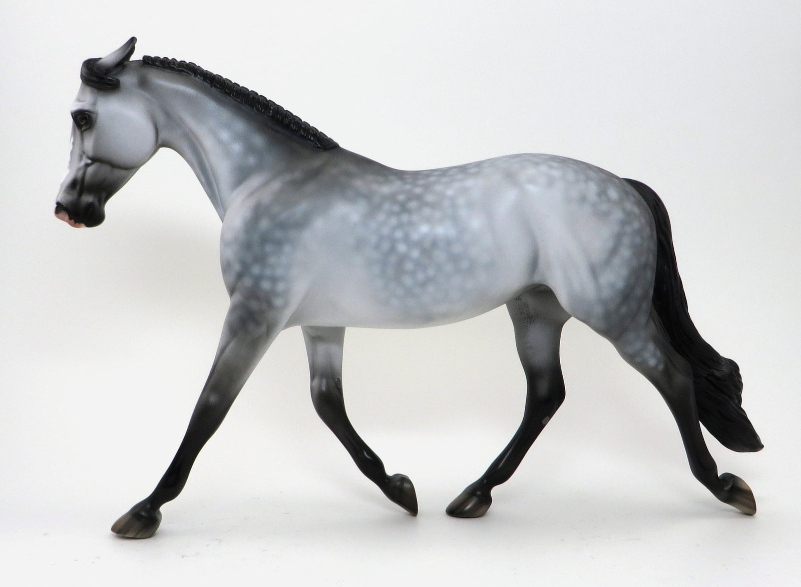 SHE'S A RIDE - OOAK DAPPLE GREY PALOUSE MODEL HORSE - 10/7