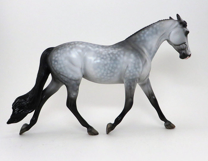 SHE&#39;S A RIDE - OOAK DAPPLE GREY PALOUSE MODEL HORSE - 10/7