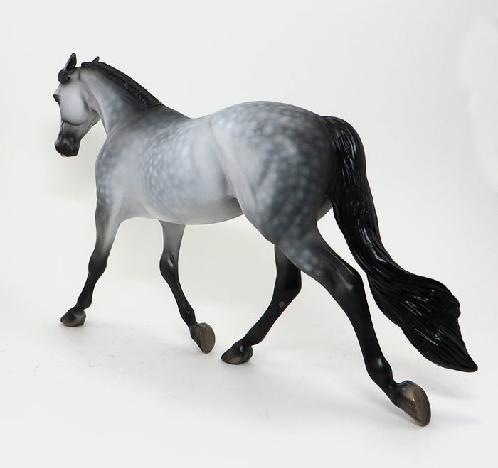 SHE&#39;S A RIDE - OOAK DAPPLE GREY PALOUSE MODEL HORSE - 10/7