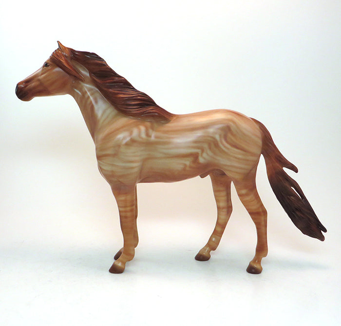 SANDSTONE - OOAK DECORATOR SPANISH MUSTANG MODEL HORSE by SHERYL LEISURE - 1/28