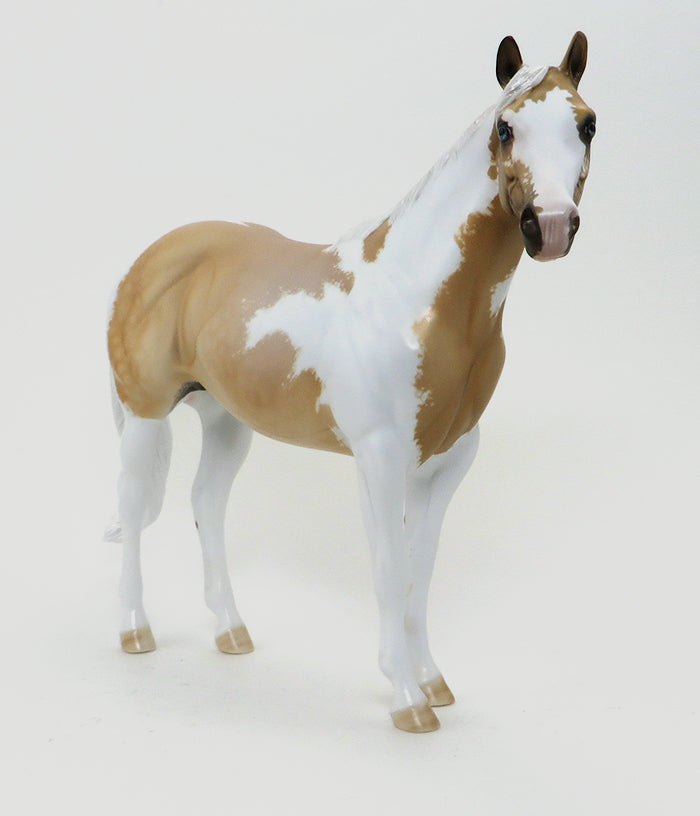 HONEYDO LIST - OOAK PALOMINO PAINT ISH MODEL HORSE - 10/8