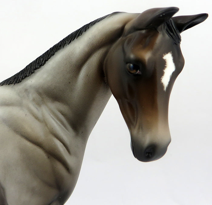 NOT AT THE MOMENT-OOAK BLUE ROAN RABICANO WEANING MODEL HORSE 12/22